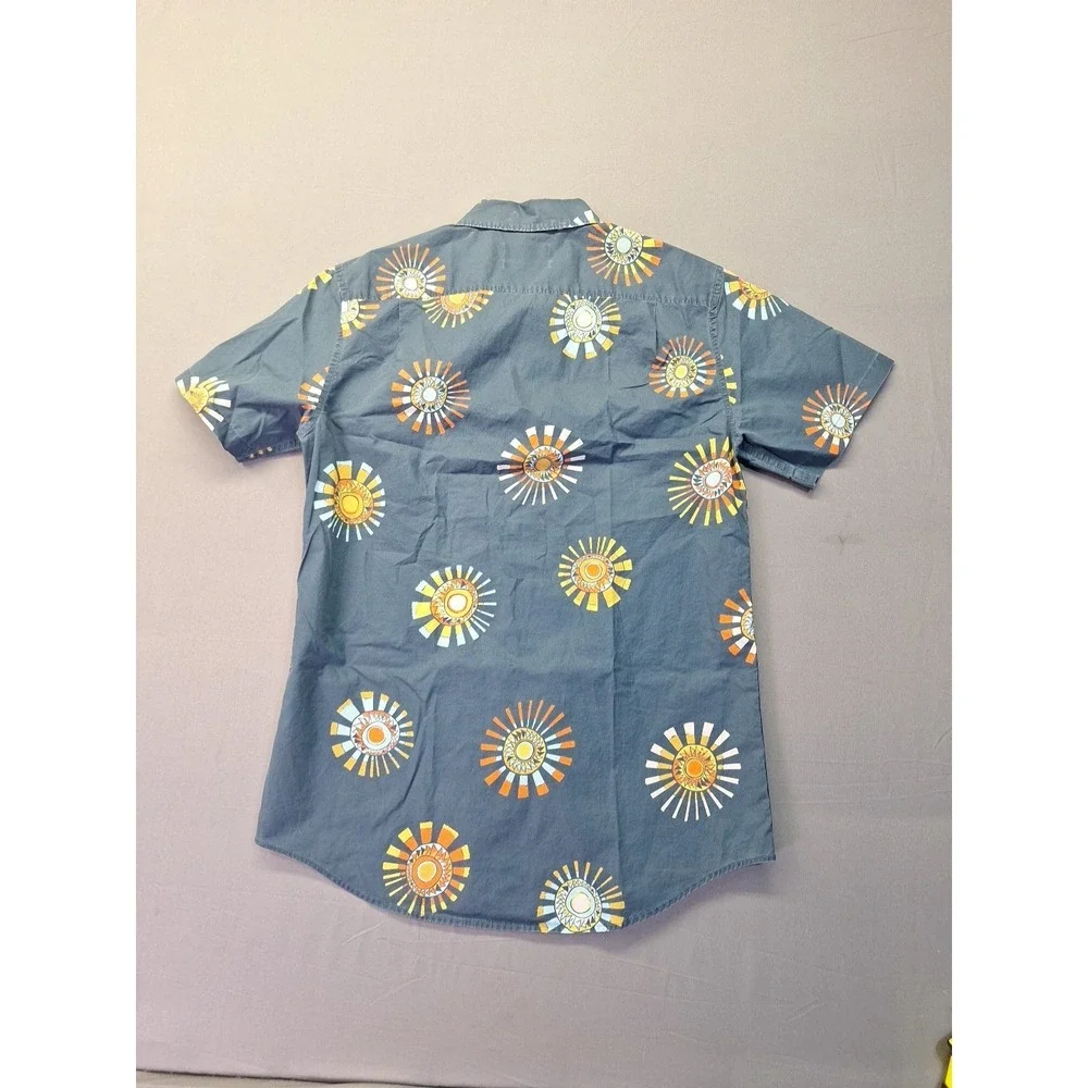 Billabong Tailored Fit Stretch Small Petite Aztec Sun Blue Beach Vacation Preppy